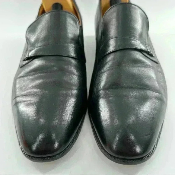 Bally mens loafers size 12 black leather slip on vintage 80s 90s main image 7